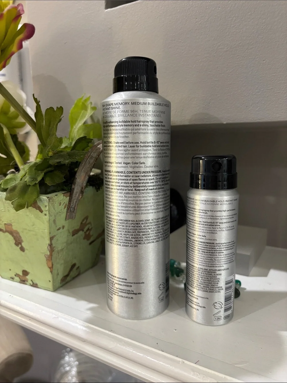 OLAPLEX Silver Hairspray Bottle – Black Cap price for 2